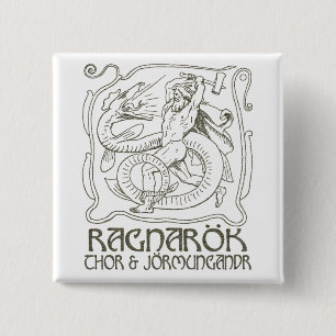 Ragnarök 15 Cm Square Badge