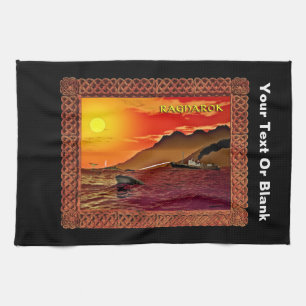 Ragnarok For Whales Tea Towel