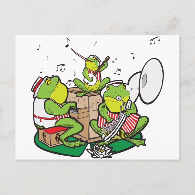 RAGTIME FROGS POSTCARD (Front)
