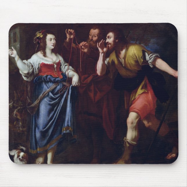 Rahab and the Emissaries of Joshua Mouse Pad (Front)