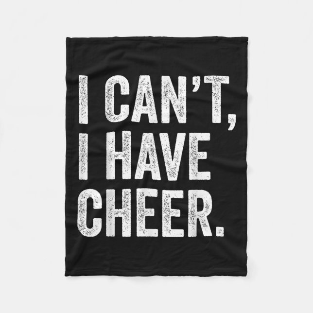 Rahiltees Co. I Can't I Have Cheer Cheerleader - B Fleece Blanket (Front)