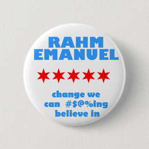 Rahm Emanuel for Mayor 6 Cm Round Badge
