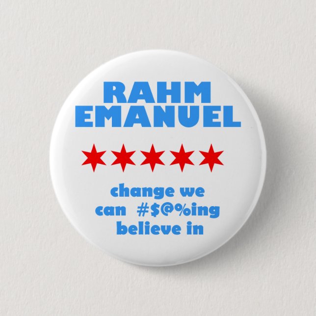Rahm Emanuel for Mayor 6 Cm Round Badge (Front)