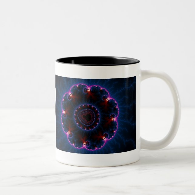 Rai - Fractal Art Two-Tone Coffee Mug (Right)