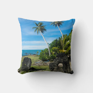 Rai Stones On Yap Island Cushion