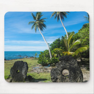 Rai Stones On Yap Island Mouse Pad