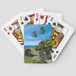 Rai Stones On Yap Island Playing Cards