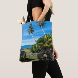 Rai Stones On Yap Island Tote Bag