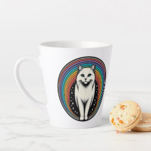 Raibow Cat Latte Mug