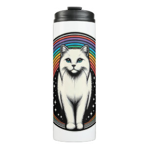 Raibow Cat Thermal Tumbler
