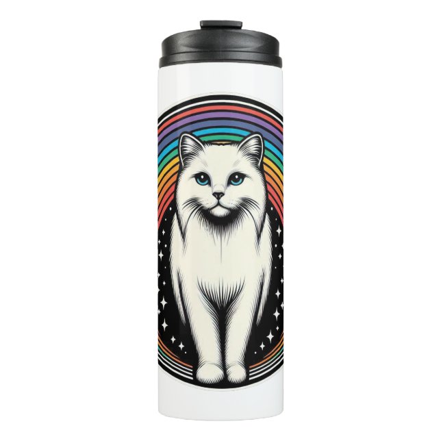 Raibow Cat Thermal Tumbler (Front)