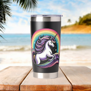 Raibow Unicorn Insulated Tumbler