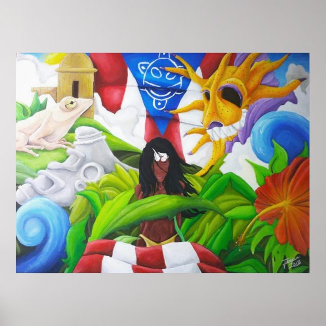 Raices 4 Puertorican art Poster (Front)