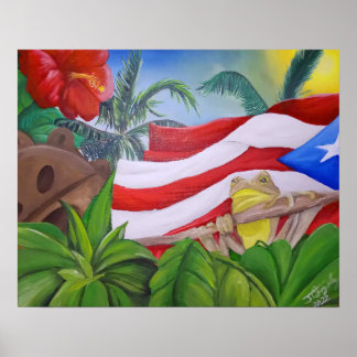 Raices 8 Puerto rican art Poster