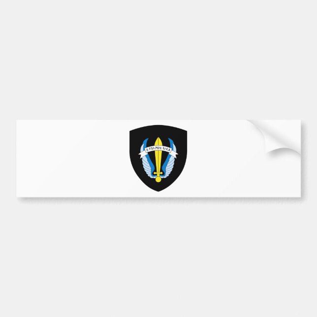 Raider Forces Emblem Greece Bumper Sticker (Front)