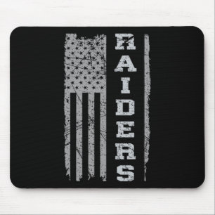 Raiders Name Usa Flag Gift Men Women Boy Girl Mouse Pad