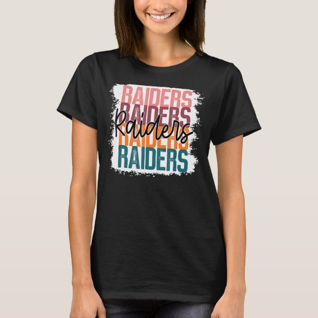 Raiders Pride School Sports Fan Team Spirit Mascot T-Shirt (Front)