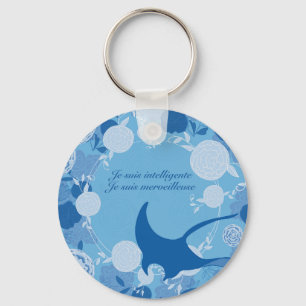 raie, fleur de vie, orange, mandala,zen,chakra, key ring