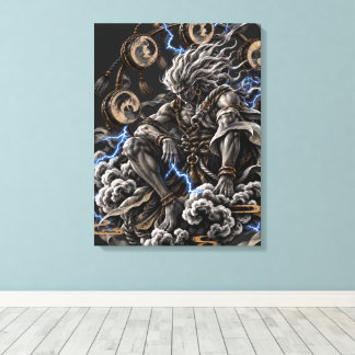 Raijin Bleu Canvas Print