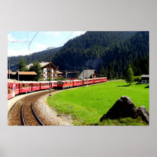 Rail journey to Arosa, Switzerland Poster