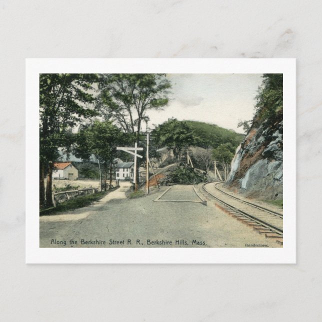 Rail Road, Berkshire Hills, Massachusetts Vintage Postcard (Front)