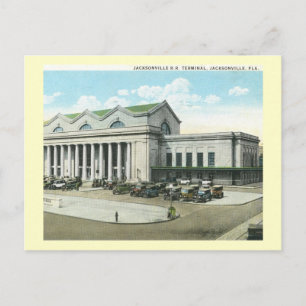Rail Road Station, Jacksonville, Florida Postcard