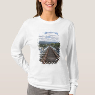 Rail Tracks On Top Of Eiffel Bridge