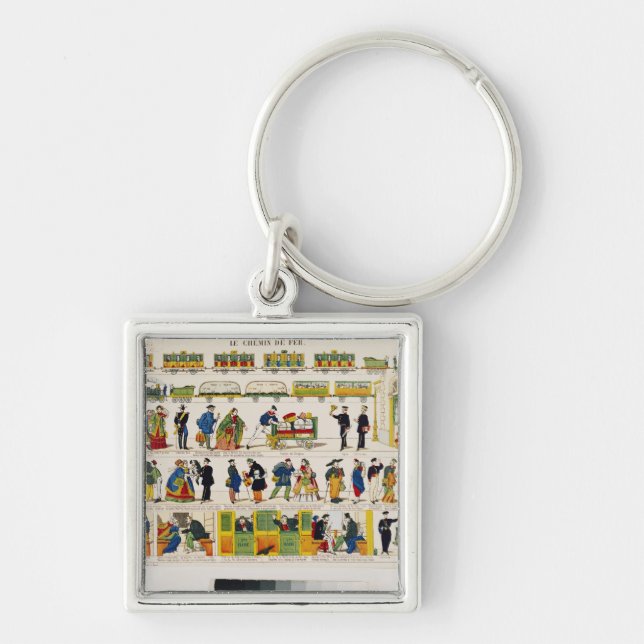 Rail Travel, c.1850 Key Ring (Front)