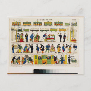 Rail Travel, c.1850 Postcard