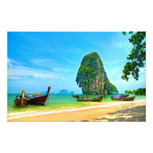 Railay Beach at Krabi, Thailand Photo Print