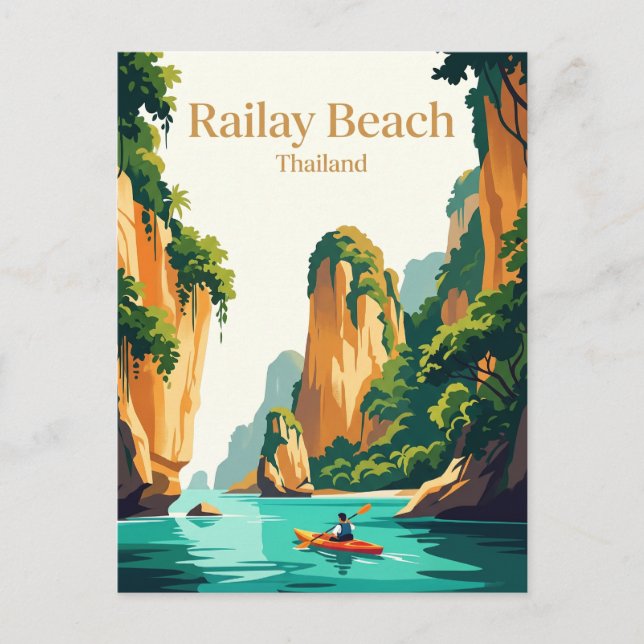 Railay Beach, Thailand Postcard (Front)
