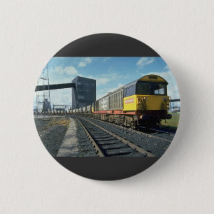 Railfreight coal train at U.K. power station, U.K. 6 Cm Round Badge