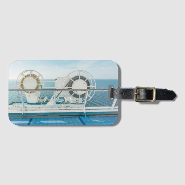 Railing Of A Cruise Ship Luggage Tag (Front Horizontal)