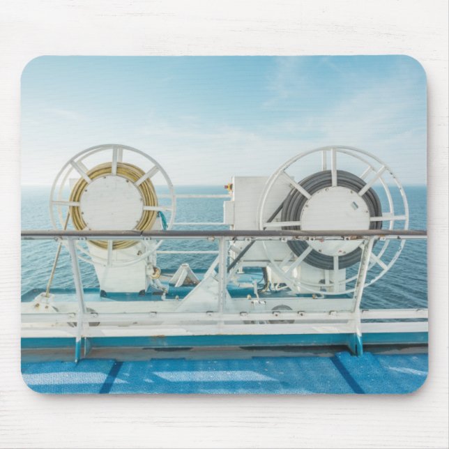 Railing Of A Cruise Ship Mouse Pad (Front)