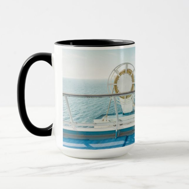 Railing Of A Cruise Ship Mug (Left)