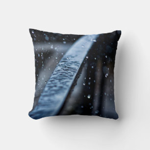 Railing rain wet nature drops cushion