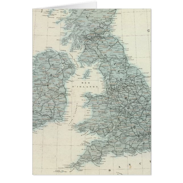 Railroad and Canals of British Isles (Front)