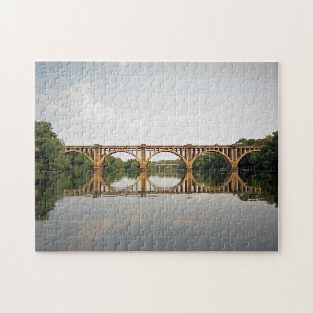 Railroad Bridge in Fredericksburg Virginia Jigsaw Puzzle (Horizontal)