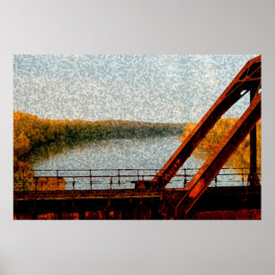 Railroad Bridge Poster