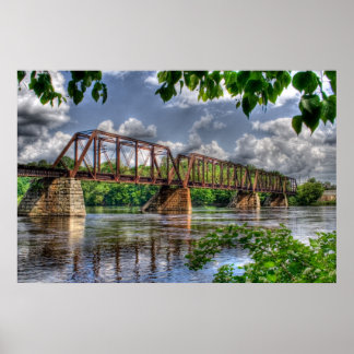 Railroad Bridge Poster