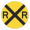Railroad Crossing Highway Sign