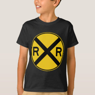 Railroad Crossing Highway Sign T-Shirt