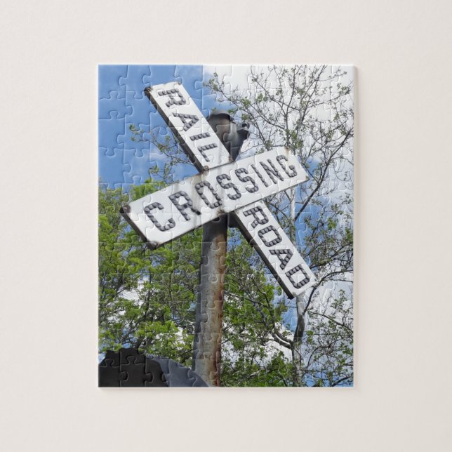 Railroad Crossing Jigsaw Puzzle (Vertical)