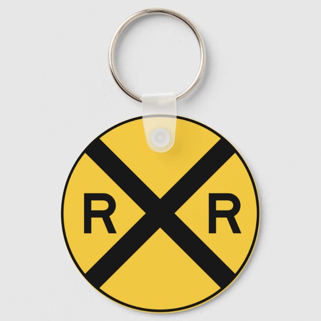 Railroad Crossing Key Ring (Front)