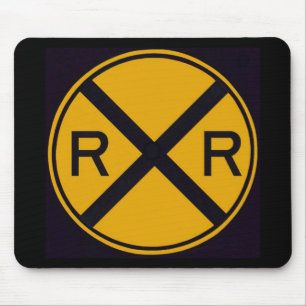 Railroad Crossing Mouse Pad