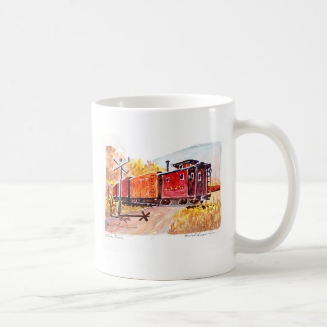 railroad-crossing, railroad-crossing coffee mug (Right)