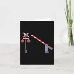 Railroad Crossing Rrier Sign Halloween Costume Diy Card