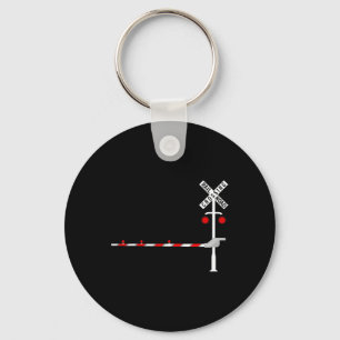 Railroad Crossing Rrier Sign Halloween Costume Diy Key Ring