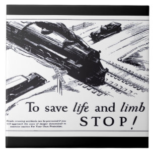 Railroad Crossing Safety 1906 Tiles