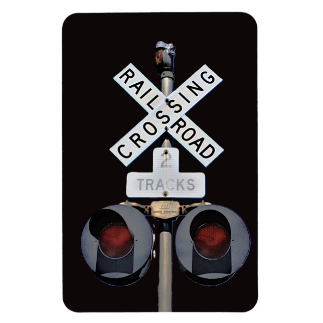 Railroad Crossing With Mechanical Bell  Magnet (Vertical)